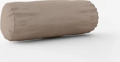 Produktbild von SCHÖNER LEBEN. Kissenhülle Outdoor uni taupe div. Größen Größe 15x40cm (ØxB) Nackenrolle 15x40cm (ØxB) Nackenrolle Größe