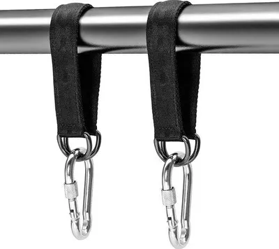 Produktbild von Famanu Hangmatthalterung mit 2 Karabinerhaken und 2 D-Ringen - Nylon, tragbar