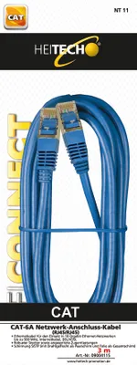 Produktbild von CAT-6A Netzwerk-Anschluss Kabel (RJ45/RJ45), 3m