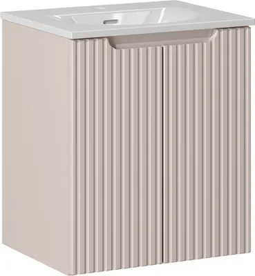 Produktbild von Waschtisch 50cm mit Keramikwaschbecken, kaschmir, NEWPORT-56-CASHMERE