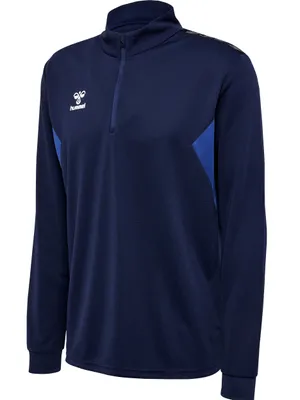 Image de Hummel Authentic Half Zip Sweatshirt, bleu, L, Unie,Femme,Homme