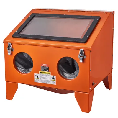 Image de VEVOR Cabine de sablage de 40 gallons, cabine de sablage portable de table 40-120 PSI, sableuse robuste en acier avec pistolet de sablage et 4 buses en céramique pour l'élimination de la peinture, des taches et de la rouille