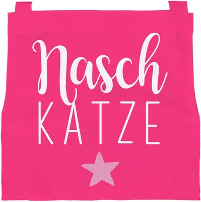 Produktbild von Kinderschürze mit Spruch Naschkatze Stern Kochschürze für Kinder Geschenk für Mädchen SpecialMe® pink 3-6 Jahre