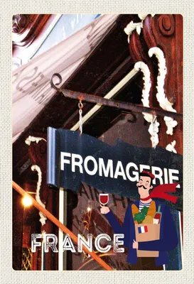 Obrázok produktu pre vianmo Drevený nápis 20x30 cm Frankreich Restaurant Fromafrie