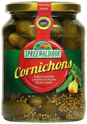 Zdjęcie produktu dla Spreewaldhof Oryginalne korniszony z koperkiem i cebulą 720ml 6-pak