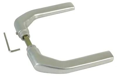 Immagine prodotto di Maniglia per porta - Alluminio - Argento opaco - 130 x 61 mm