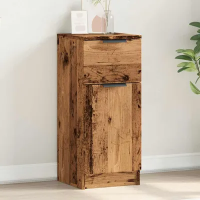 Image de vidaXL Sideboard imitation vieux bois 30x30x70 cm Bois composite