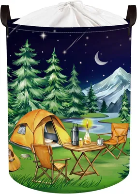 Produktbild von Wäschekorb 63 l, mit Deckel, faltbar, für Camping