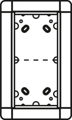 Immagine prodotto di RITTO cornice porter da incasso a 2 vie 1881220 argento