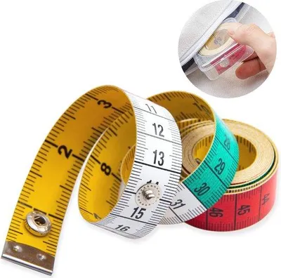 Produktbild von Professionelles Doppelzweck-Messband für Nähen und Messen - 60 Zoll/150 cm - Farbig