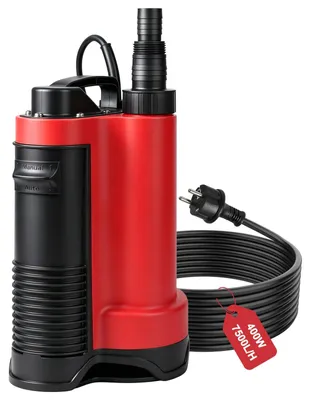 Tauchpumpe 400 W, 7500 l/h, Schmutzwasserpumpe