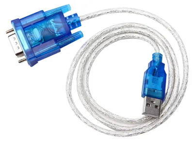 Produktbild von 80cm USB 2.0 auf COM Port (RS232) Seriell DB9 9 Pin Adapter Kabel