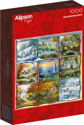 Zdjęcie produktu dla Puzzle 1000 Wszystkie pory roku- Chatki