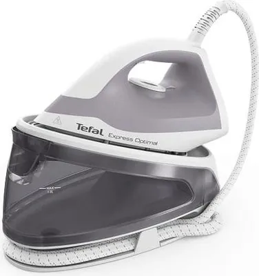 A steam generator iron on a white background.