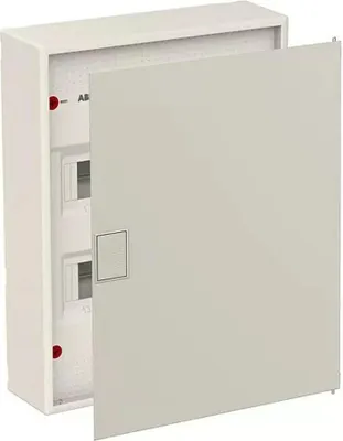 Zdjęcie produktu dla Rozdzielnica natynkowa AK624N3 + drzwiczki AZT620, 33,9 x 45,3 cm, biała