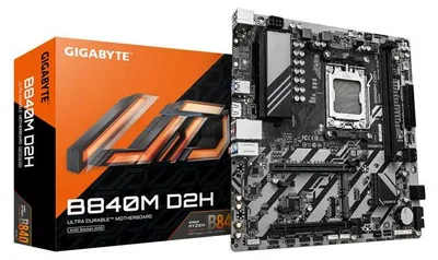 Imagen del producto de Placa base, GIGABYTE B840M D2H, Micro-ATX, chipset AMD B840, DDR5, PCIe 5.0