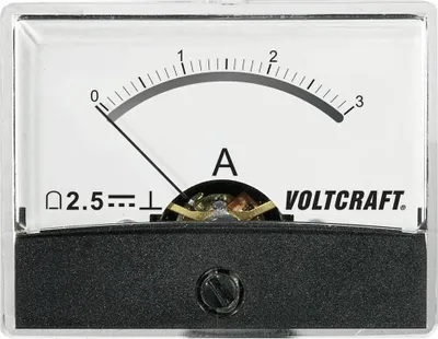 Produktbild von VOLTCRAFT AM-60X46/3A/DC AM-60X46/3A/DC Einbau-Messgerät AM-60X46/3A/DC 3 A Drehspule