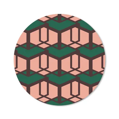 Produktbild von MuchoWow® Mauspad Mousepad Würfel - Muster - 3D 40x40 cm - Mousepads - Maus Mat - Pad - Mausunterlage - Schreibtisch Accessoires
