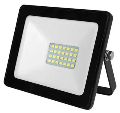 Produktbild von ACA Beleuchtung schwarzer LED SMD Flutlichtstrahler IP66 20W blau 230V Q20B