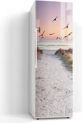 Produktbild von DEQORI Magnetmatte Kühlschrank Standard 60x180 cm 'Strandaufgang zur Ostsee' Magnetfolie