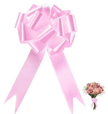 Geschenkschleifen rosa 100 Stk. 3x120 cm + Folienballon