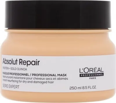Produktbild von L´Oréal Professionnel Série Expert Absolut Repair Gold Quinoa + Protein Masque Haarmaske für stark geschädigtes Haar 250 ml