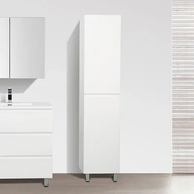 Produktbild von Badschrank mit Füßen 176 cm montiert VERONA weiß