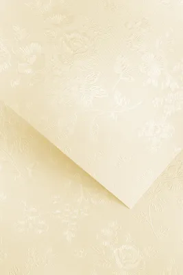 Produktbild von Dekorativer Karton Blumen Creme 220G/M2 (20) 6379