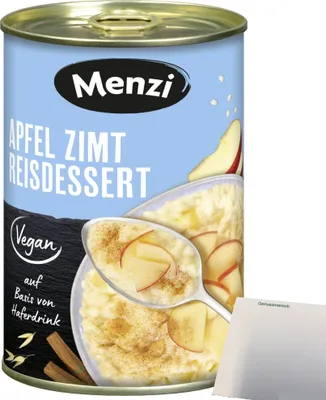 Produktbild von Menzi Apfel-Zimt Reisdessert (400g Dose) + usy Block