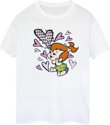 Produktbild von The Flintstones - "Love Love Love" T-Shirt für Damen BI23227 (S) (Weiß)