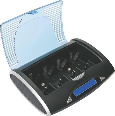 Immagine prodotto di Caricatore/Scaricatore Rapido Universale Per Batterie Nimh Con Display Lcd E Uscita Usb