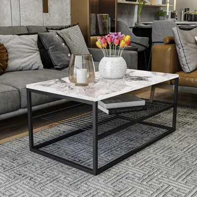 Produktbild von Skye Decor, Asude - White, Couchtische, Weiß, 95 x 42 x 55 cm