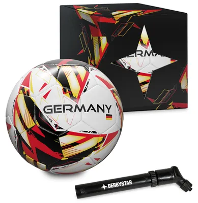 Produktbild von Derbystar Deutschland-Set, Ball Gr. 5 mit Pumpe in Box