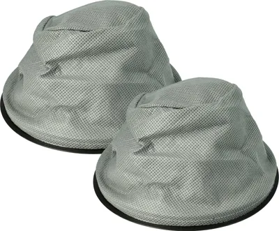 Produktbild von vhbw 2x Sackfilter kompatibel mit Kaminer Aschesauger 10L/15L Kaminsauger - Ersatz-Filter, Abwaschbar Schwarz Grau