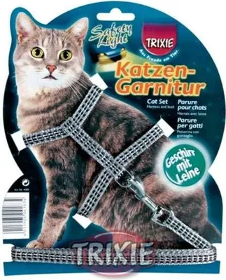 Produktbild von Trixie Katzen-Garnitur mit Leine, reflektierend