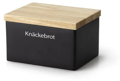 Produktbild von CONTINENTA Vorratsdose Keramik, schwarz 17,5x13,5x11 cm 3750 4017167375007