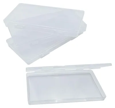 Image de 4 boîtes de rangement, perles en plastique transparent