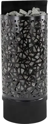 Produktbild von Infraworld Atlas Wall Black finnischer Saunaofen 6 kW schwarz inkl. Saunasteine