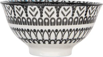 Produktbild von Clayre & Eef Schale 125 ml Weiß Schwarz Keramik