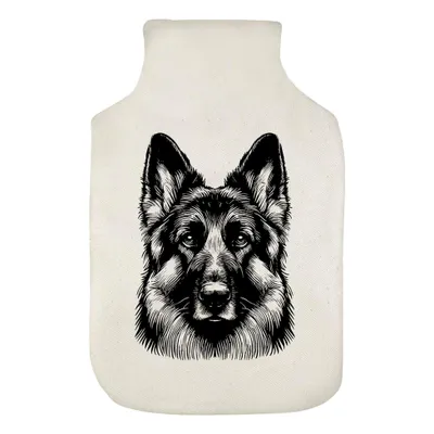 Imagen del producto de Funda para botella térmica con diseño de "Pastor Alemán"