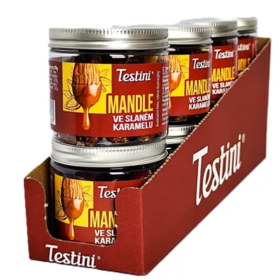 Obrázok produktu pre Mandle v slanom karamele Testini®, 8 ks v balení