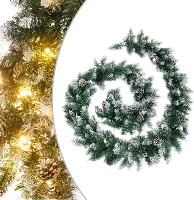 Obrázek produktu pro Vánoční girlanda s LED světly zelená 5,2 m PVC, design vánočních světel 2024