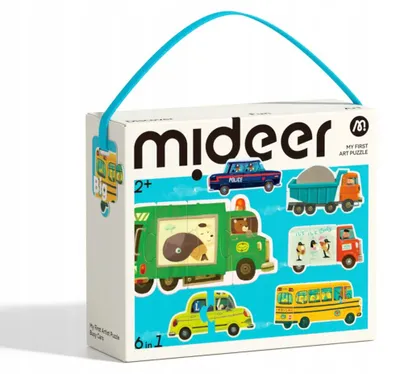 Produktbild von Mideer Erste Puzzle Transport 6-in-1 Lernspielzeug