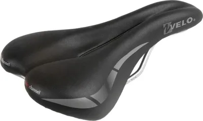 Produktbild von Velo Wide:Channel, Fahrradsattel, Track, Unisex, Schwarz, Einfarbig, 16,8 cm
