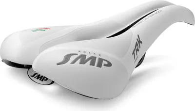 Image de Selle SMP Selle de vélo de randonnée TRK Large, blanc
