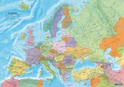 Produktbild von Europa politisch, Poster 1:6 000 000 Plano in Rolle