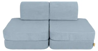 Zdjęcie produktu dla Modułowa sofa dziecięca z aksamitu, 4-częściowa, SLIMCORD, z pianką certyfikowaną OEKO-TEX, do zabawy