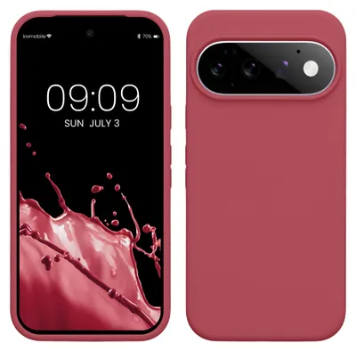 Produktbild von kwmobile Handyhülle für Google Pixel 11 / Pixel 11 Pro Hülle - Case Silikon - Kabelloses Laden - Schutzhülle Cover in Dark Rose