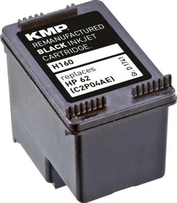 Produktbild von KMP Tintenpatrone passend für HP 62 Black C2P04AE