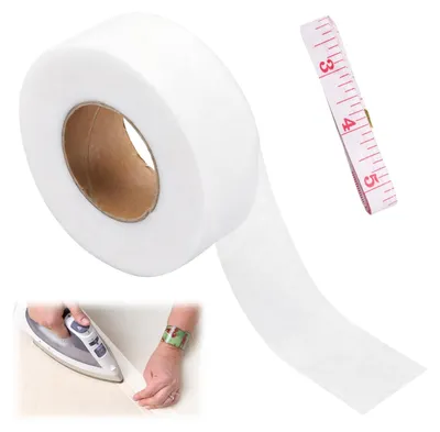 Aufbügel-Saumband 64 m x 4 cm, bügelbar, selbstklebend, waschbeständig